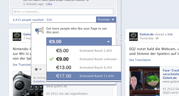 F&uuml;r 17 Euro werden fast alle Nutzer erreicht.